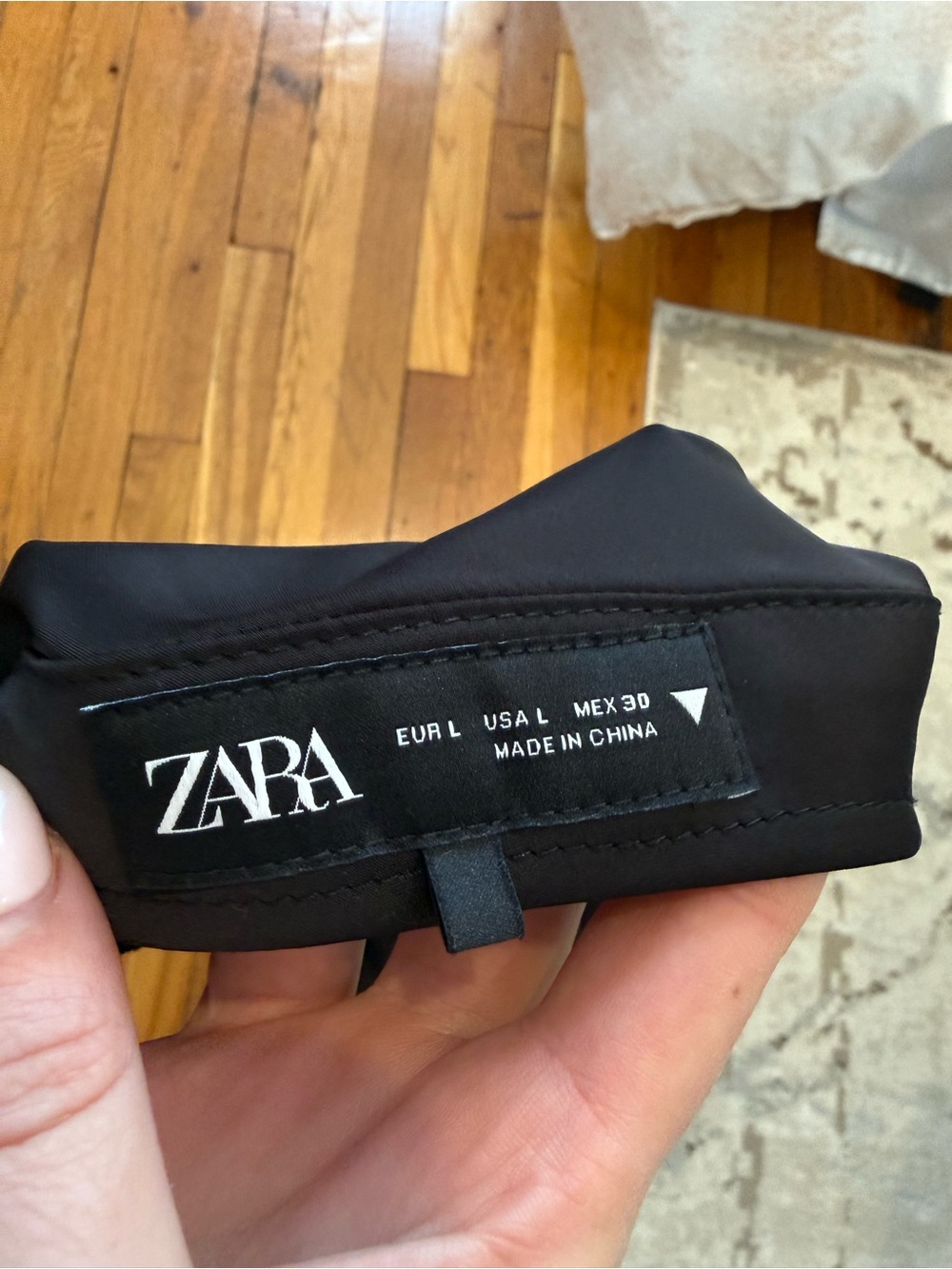 Zara Black Satin Maxi Skirt - Picture 3 of 3